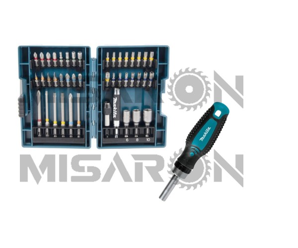 43-delni set vijačnih nastavkov + raglja Makita E-25096